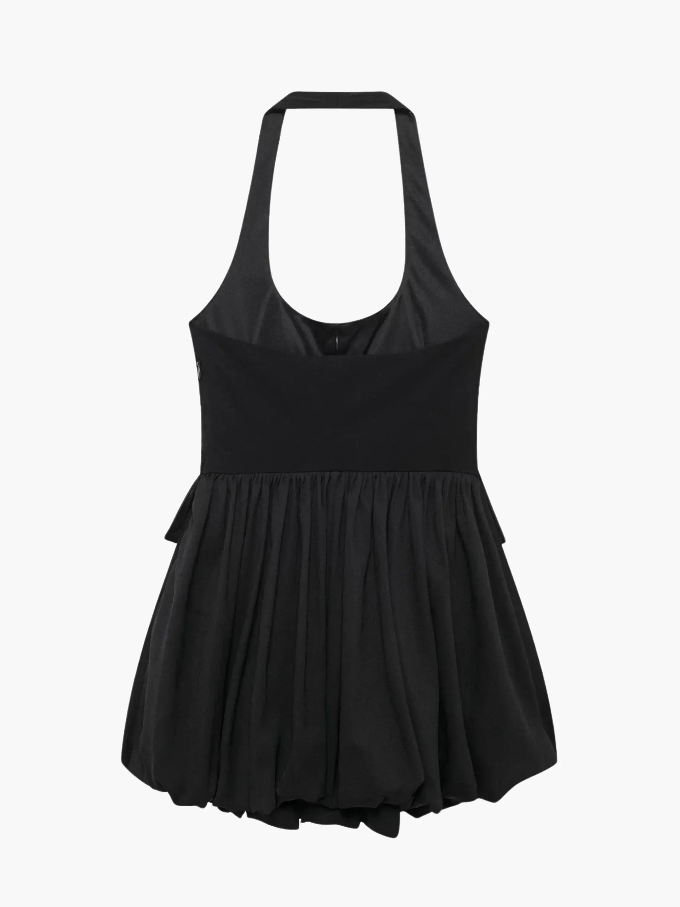 Black Halter Neck Mini Dress