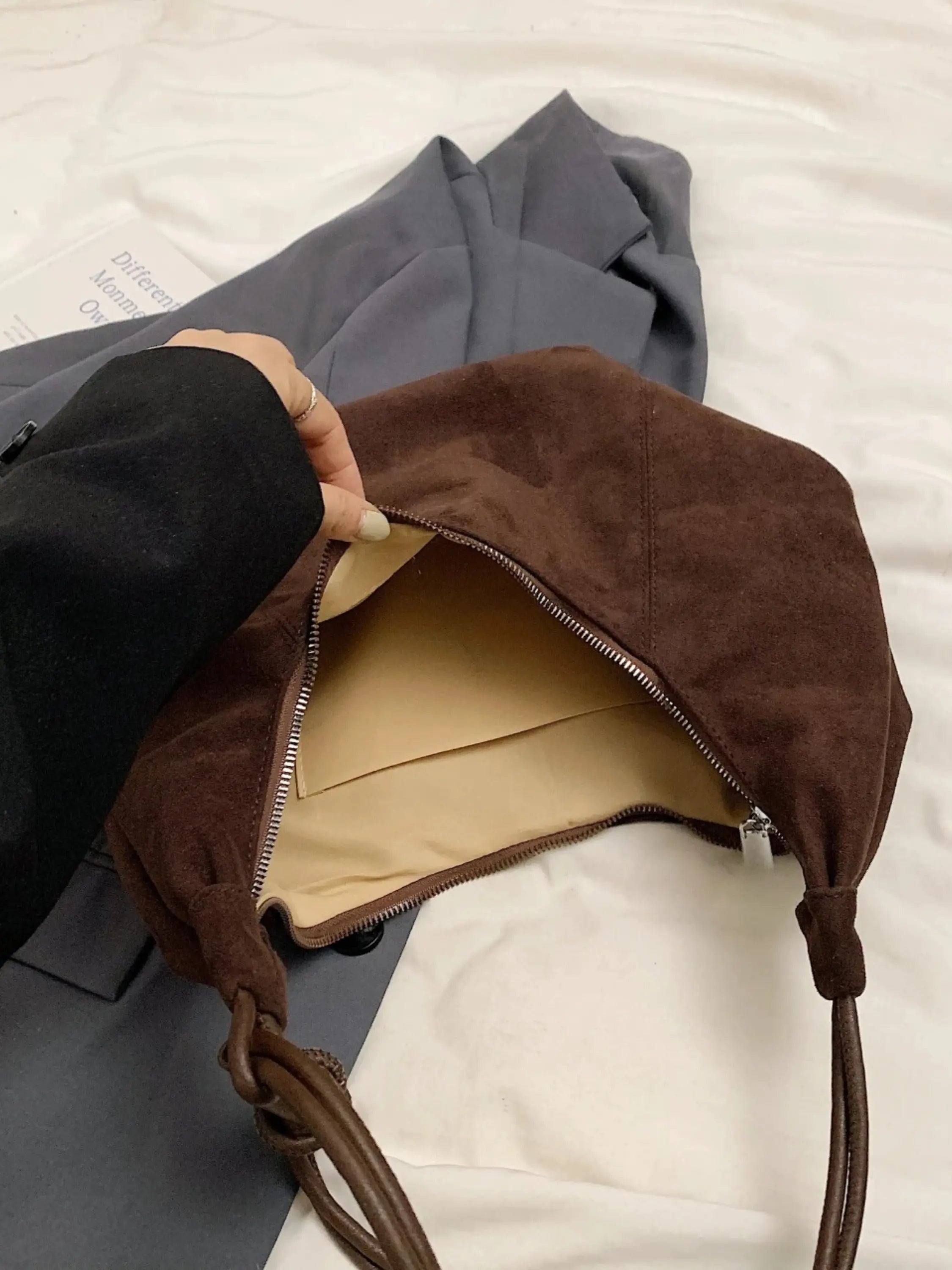 Boho-Chic Hobo Bag with Playful Charm