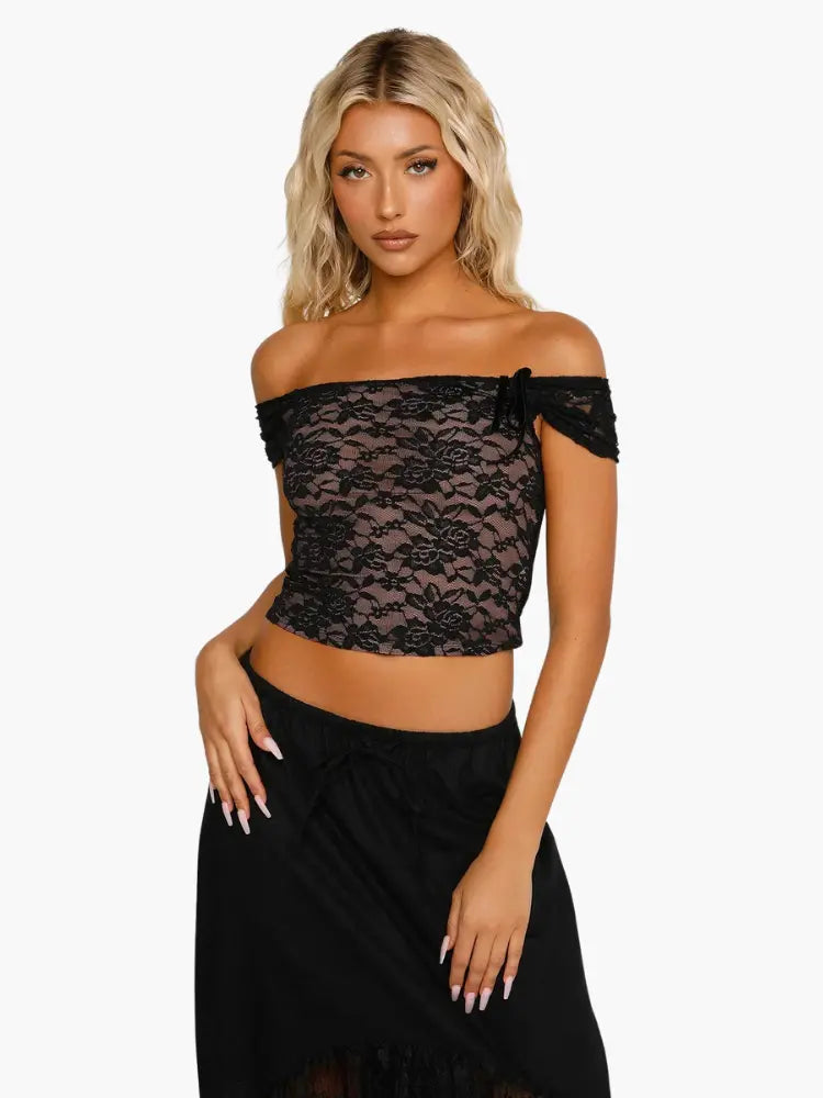 Off-Shoulder Crop Top