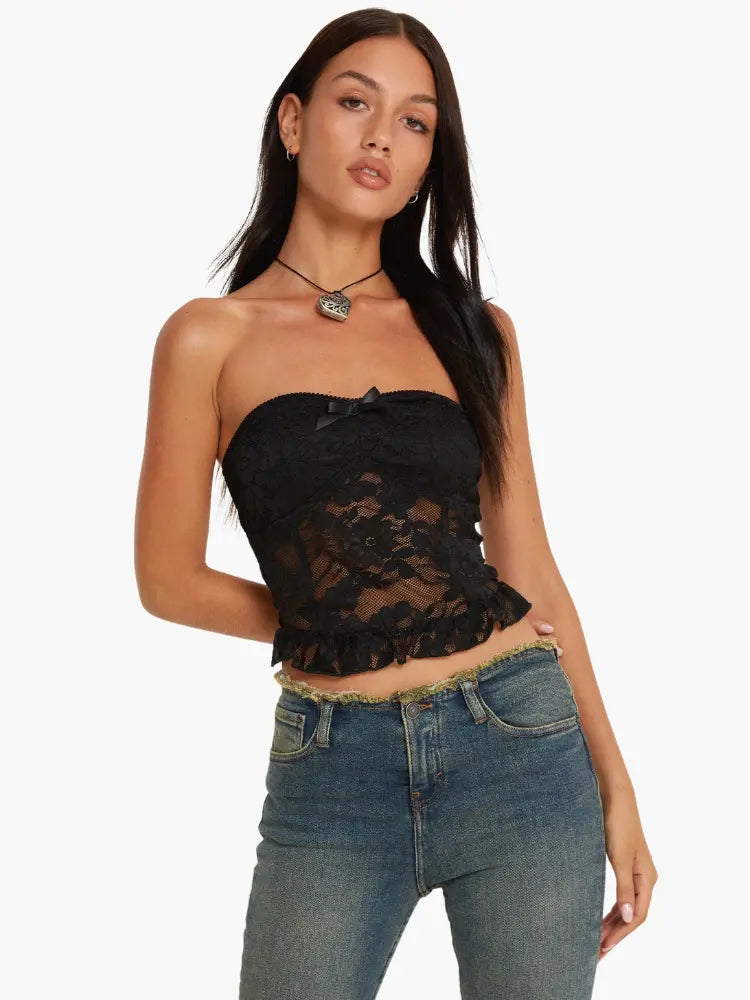 Strapless Crop Top