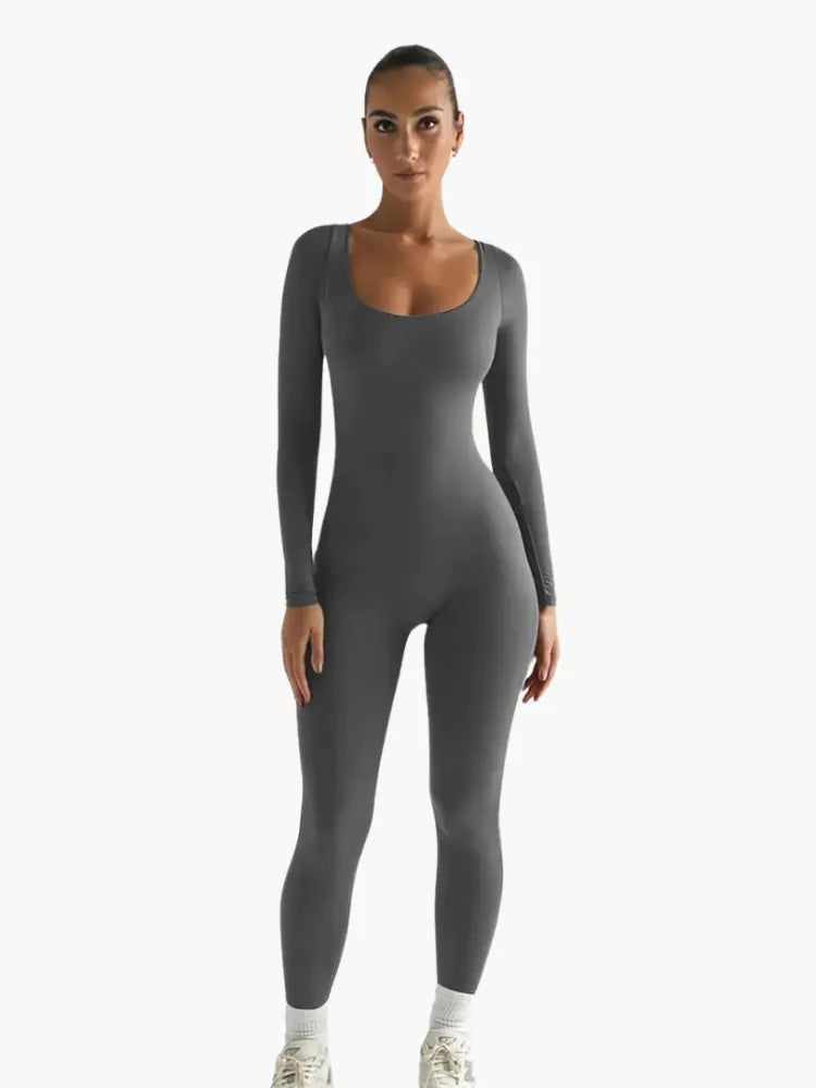 Seamless Long-Sleeve Bodysuit for Effortless Style