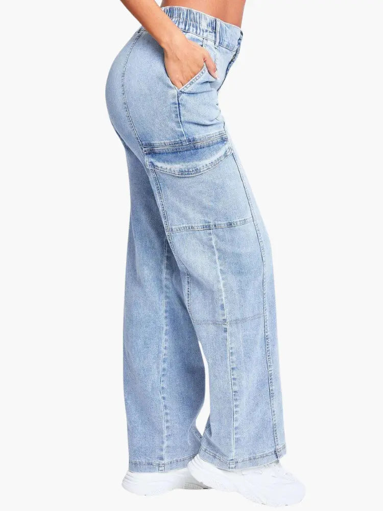 Relaxed Cargo Denim Jeans - Effortlessly Cool