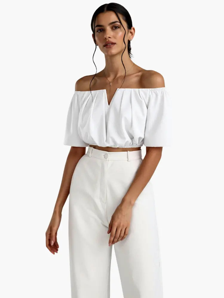 Romantic off-shoulder top