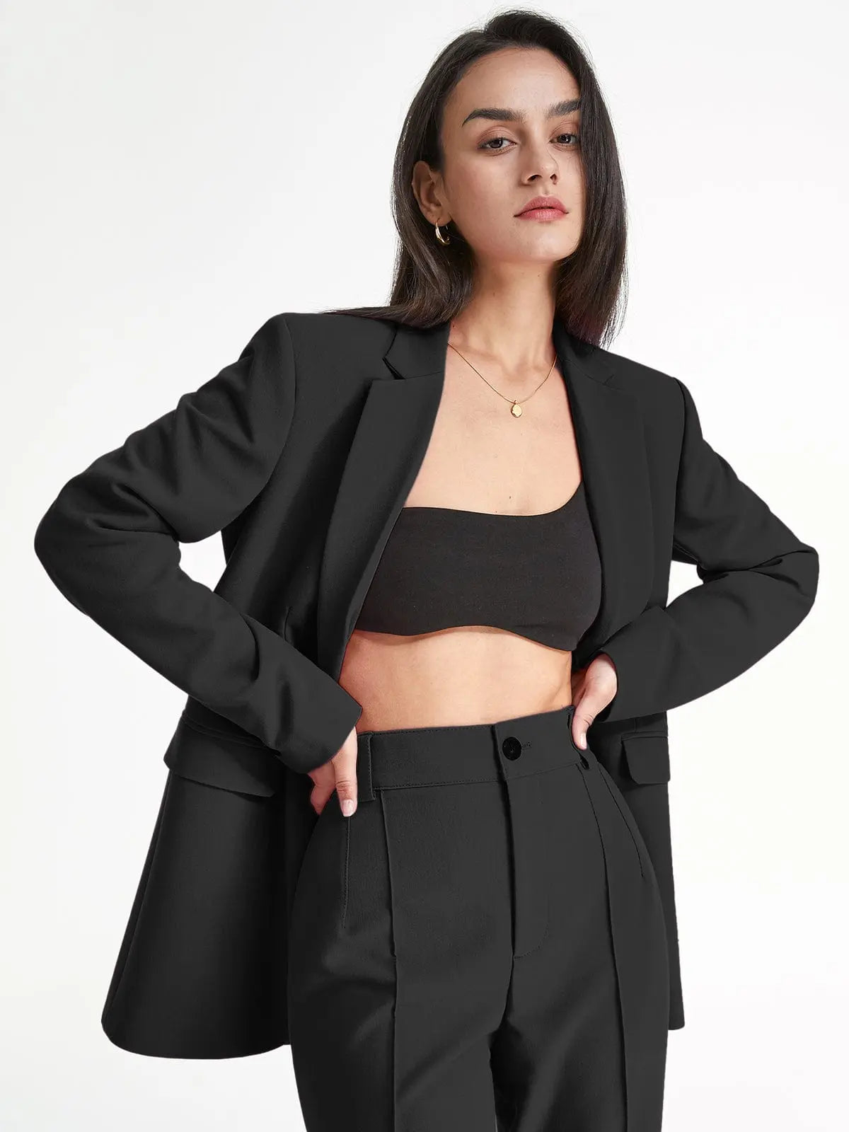 Oversized Pink Blazer - Bold and Vibrant Elegance