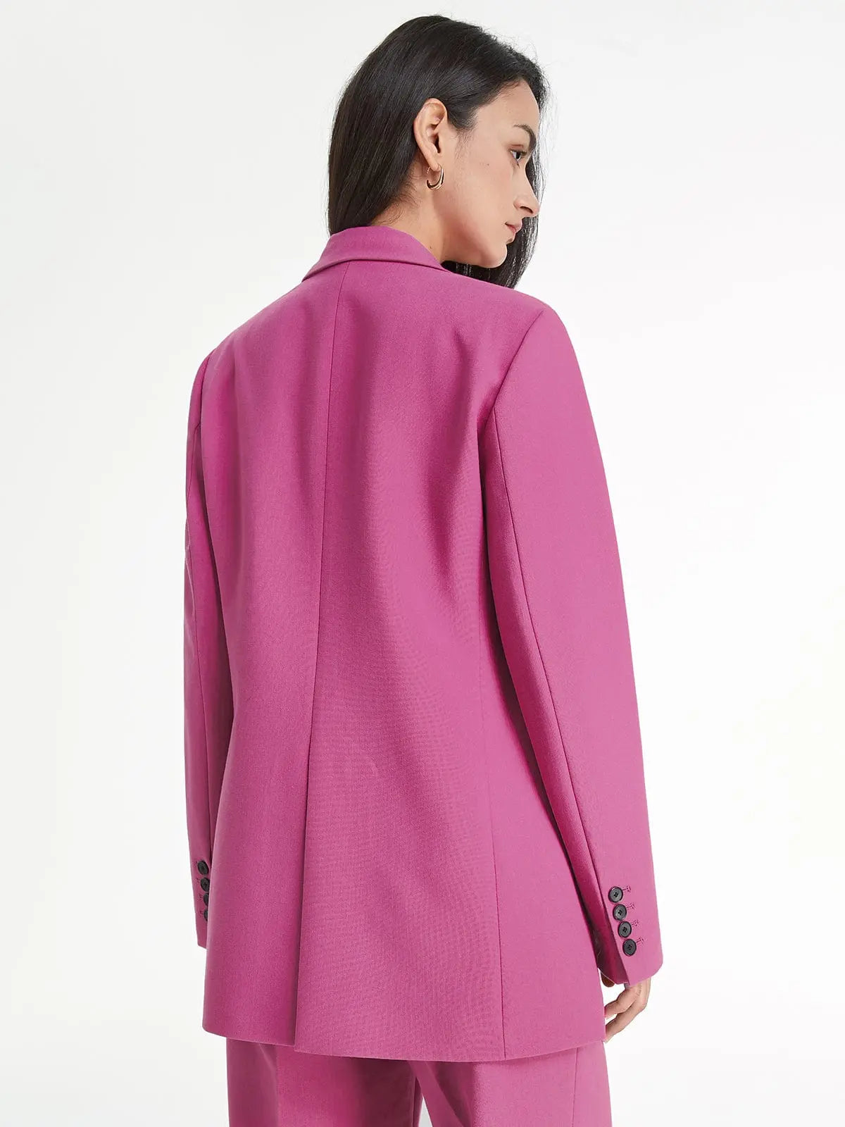 Oversized Pink Blazer - Bold and Vibrant Elegance