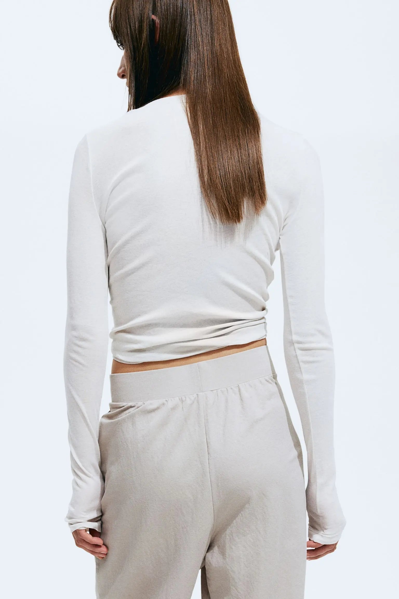 High-Waisted Wide-Leg Linen Trousers