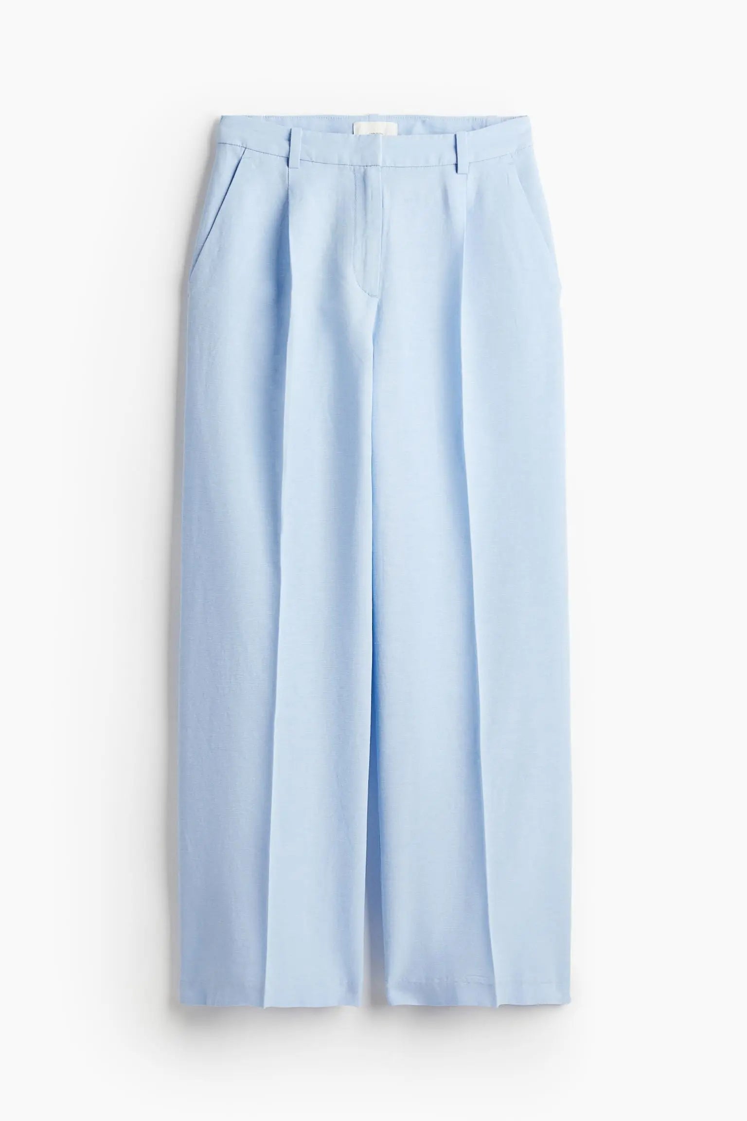 Wide-Leg Linen Trousers