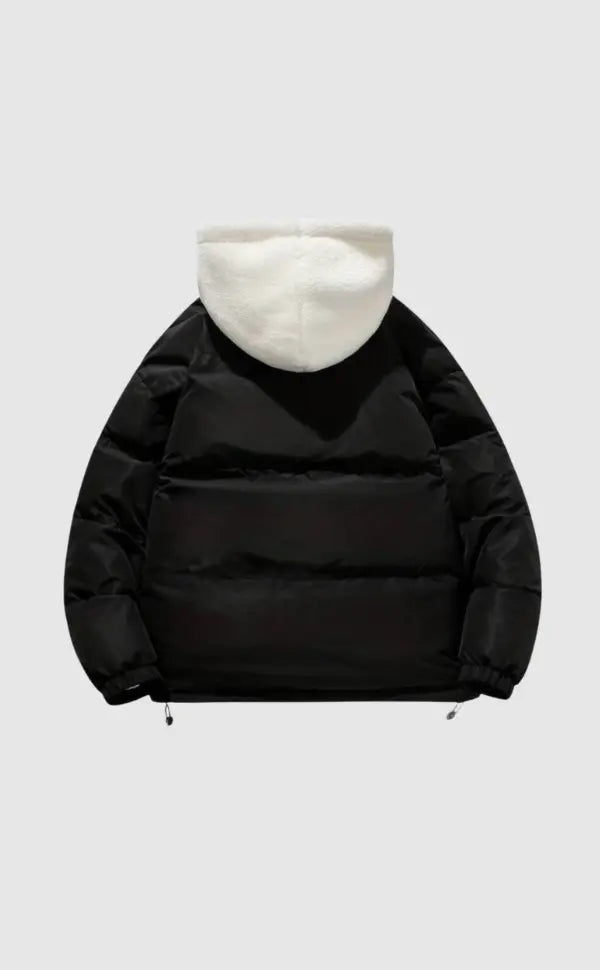 Women’s Hooded Puffer Jacket – Warm Winter Coat with Zip & Pockets