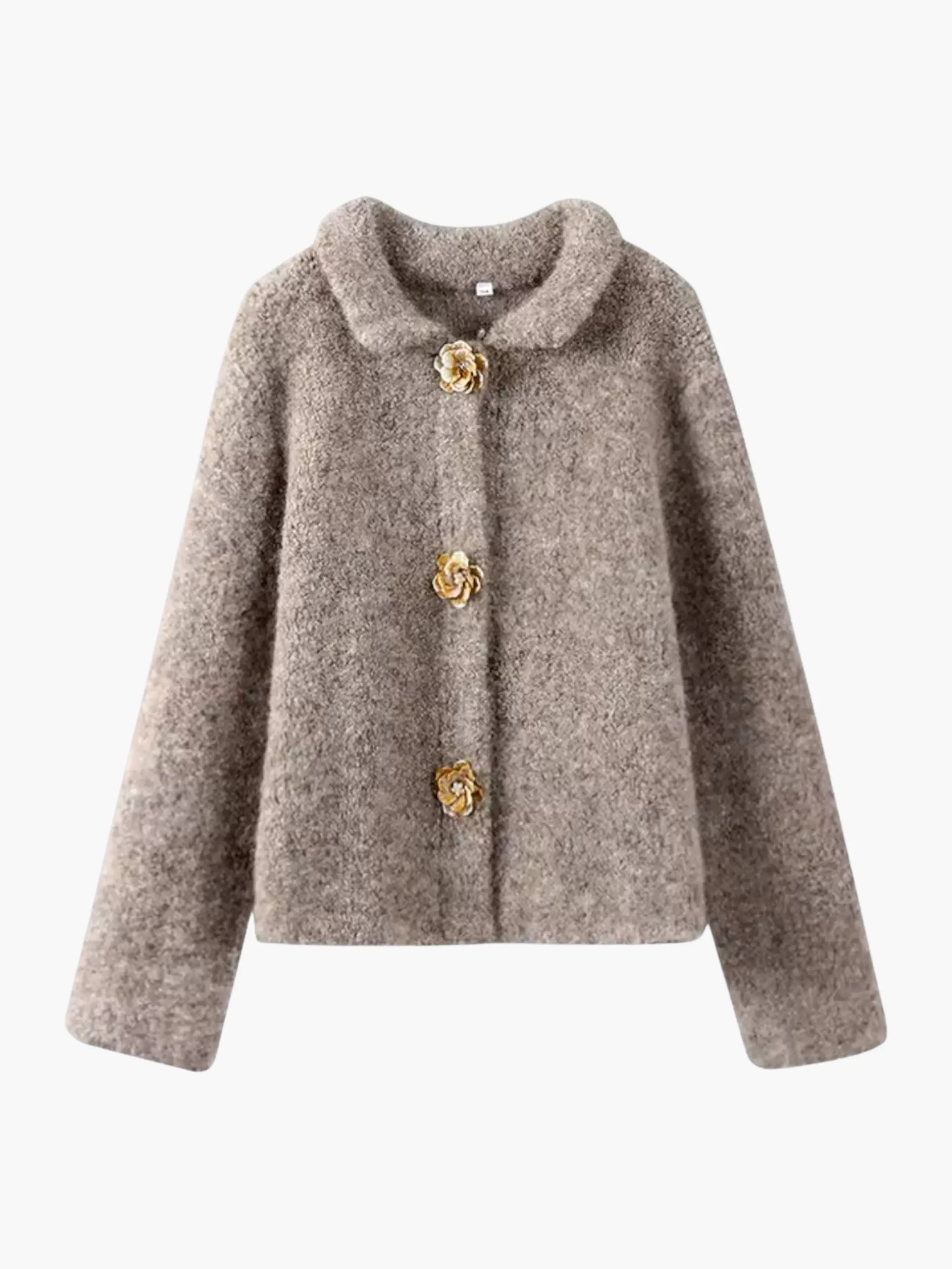 Elegant Buttoned Bouclé Jacket
