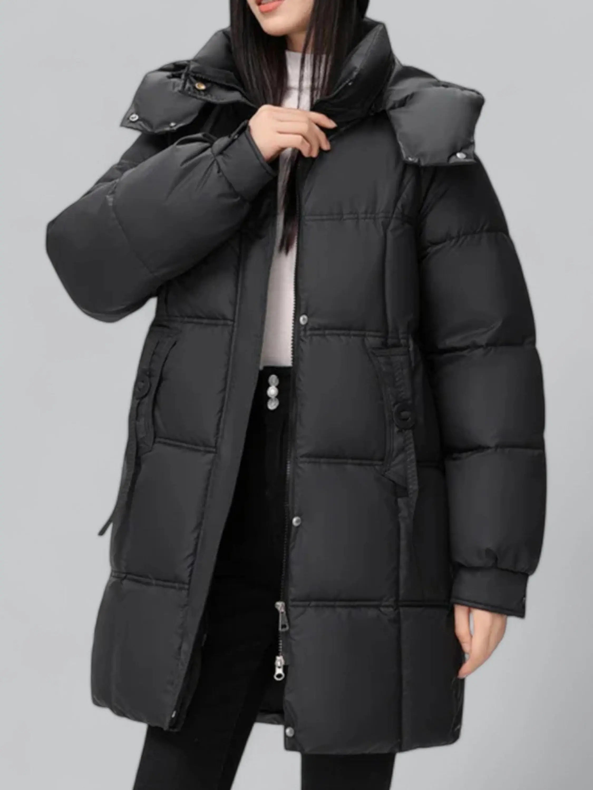 Longline Hooded Puffer Coat