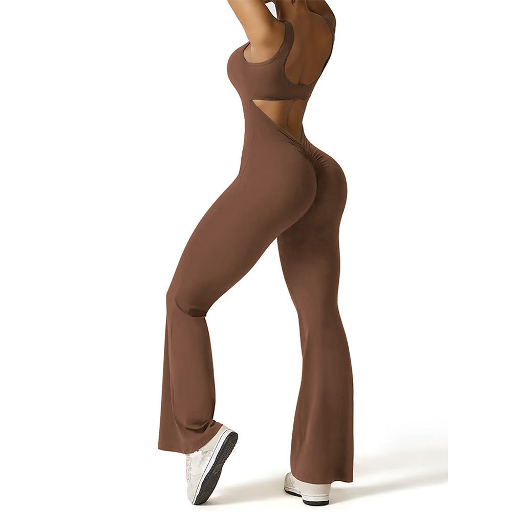 Sienna | Backless Flare Jumpsuit