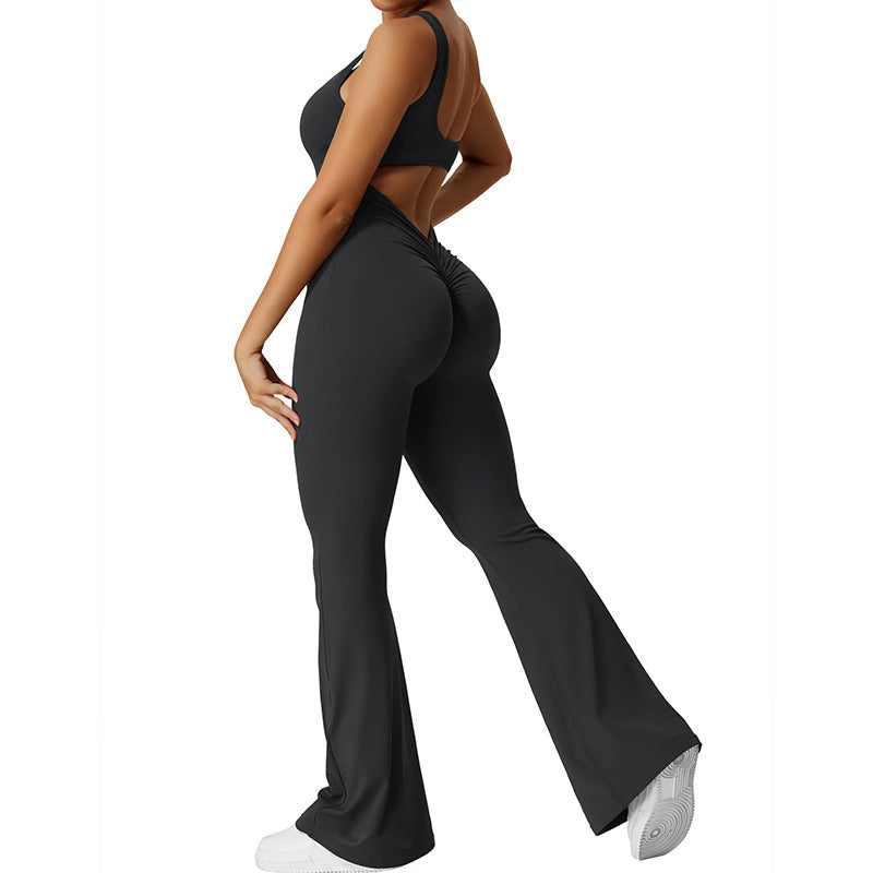 Sienna | Backless Flare Jumpsuit