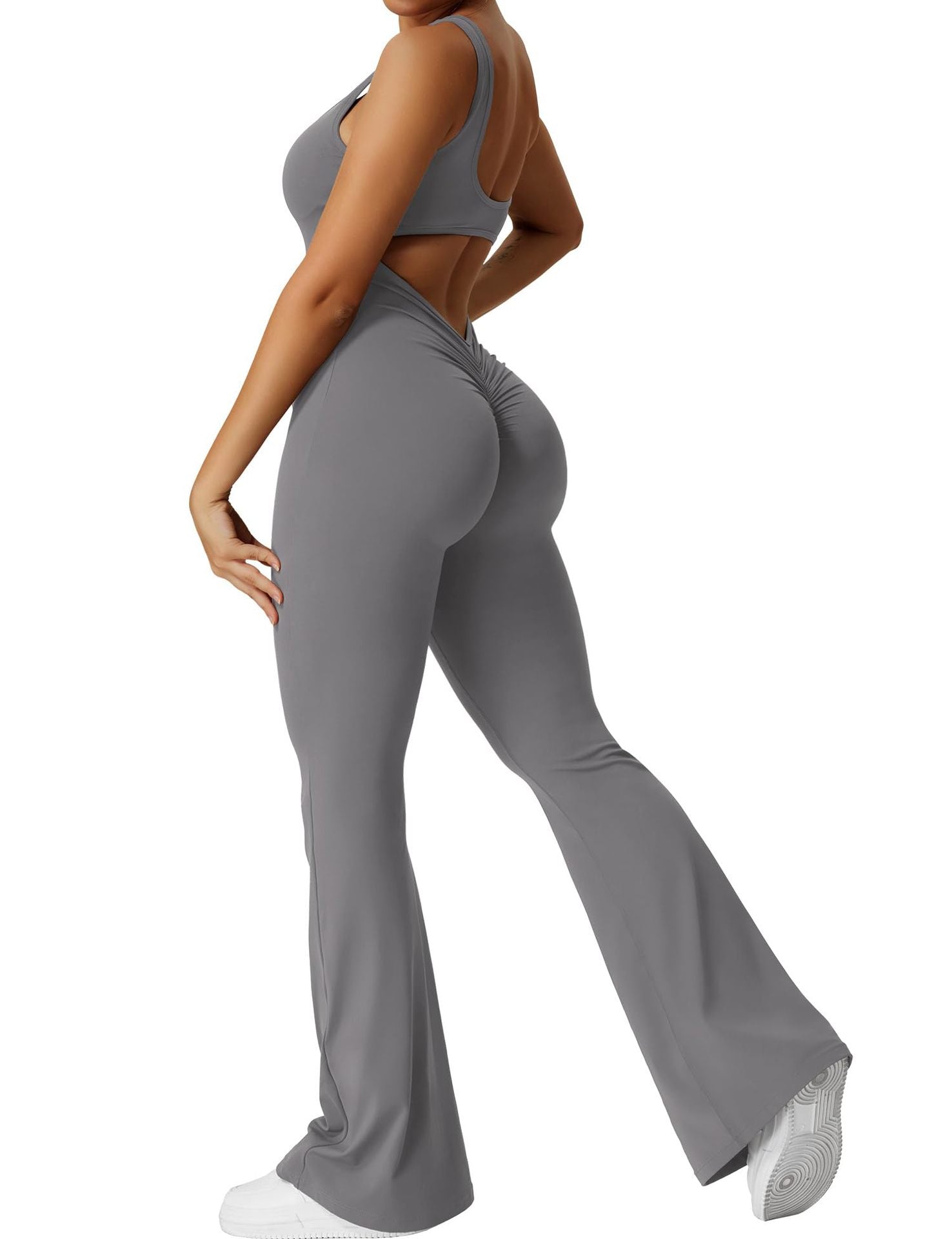 Sienna | Backless Flare Jumpsuit