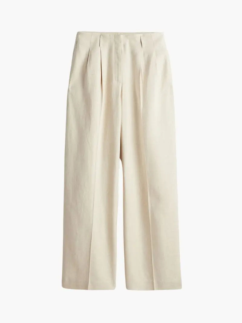 Wide-Leg Linen Pants
