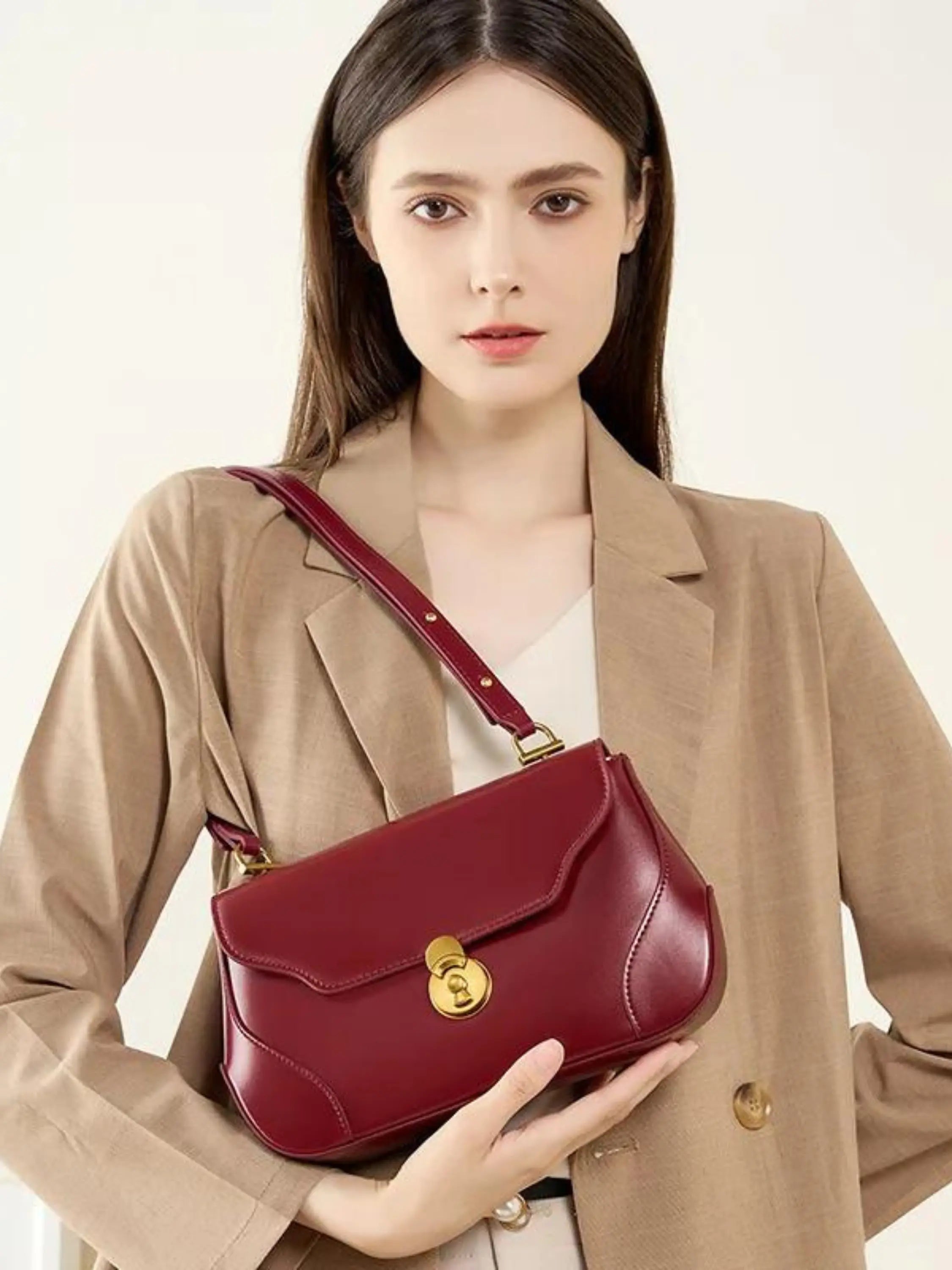Classic Curved Shoulder Bag