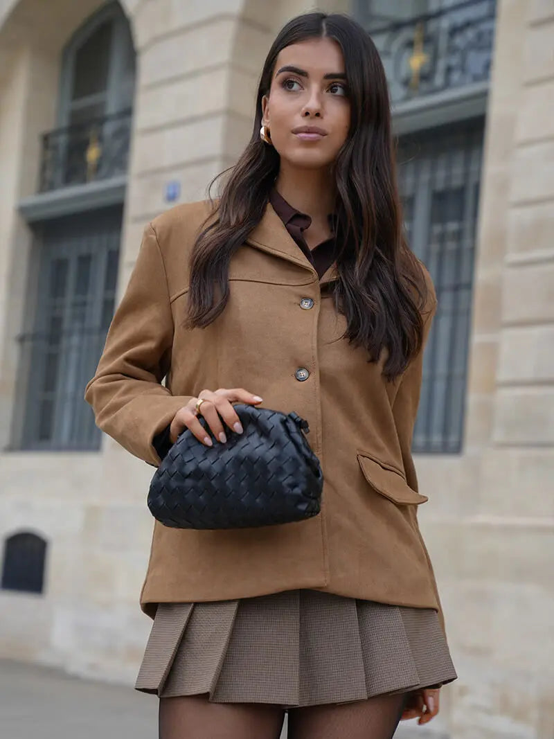 Timeless Faux Suede Camel Jacket