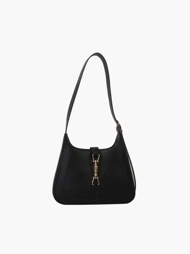 Classic Faux Leather Saddle Bag – Elegant and Timeless