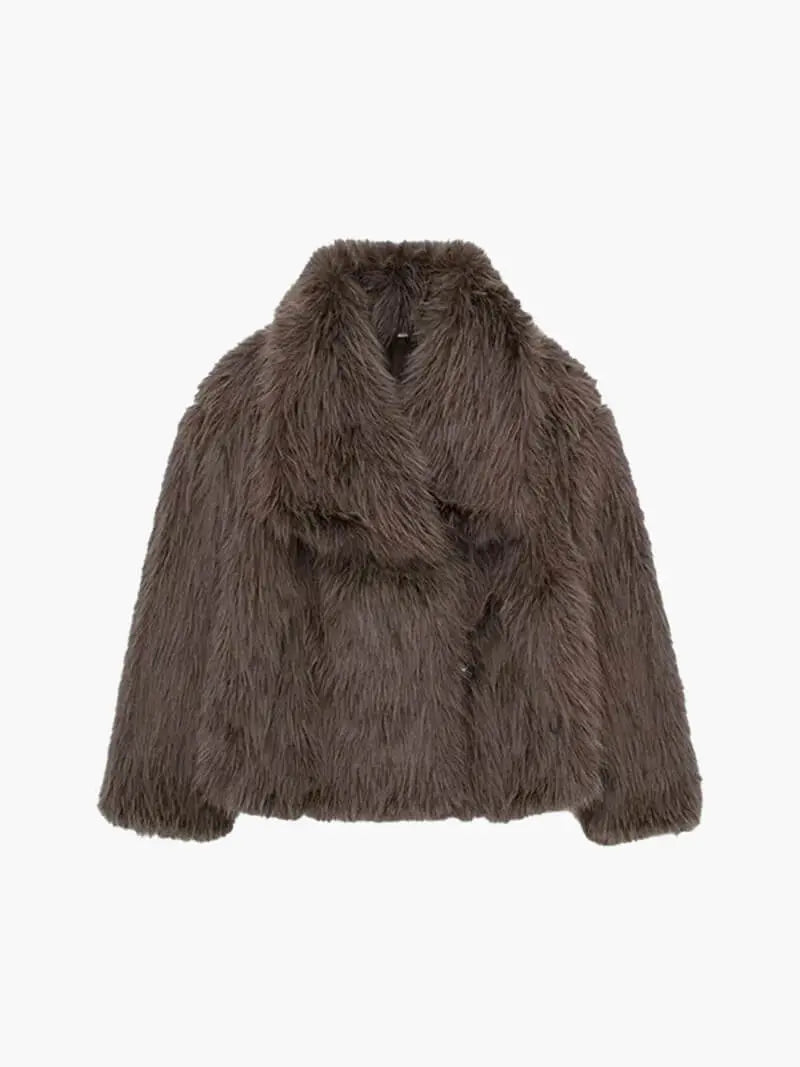 Luxurious Faux Fur Coat
