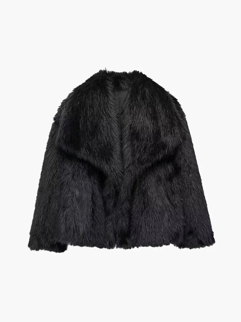 Luxurious Faux Fur Coat