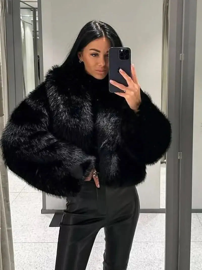 Luxurious Faux Fur Coat