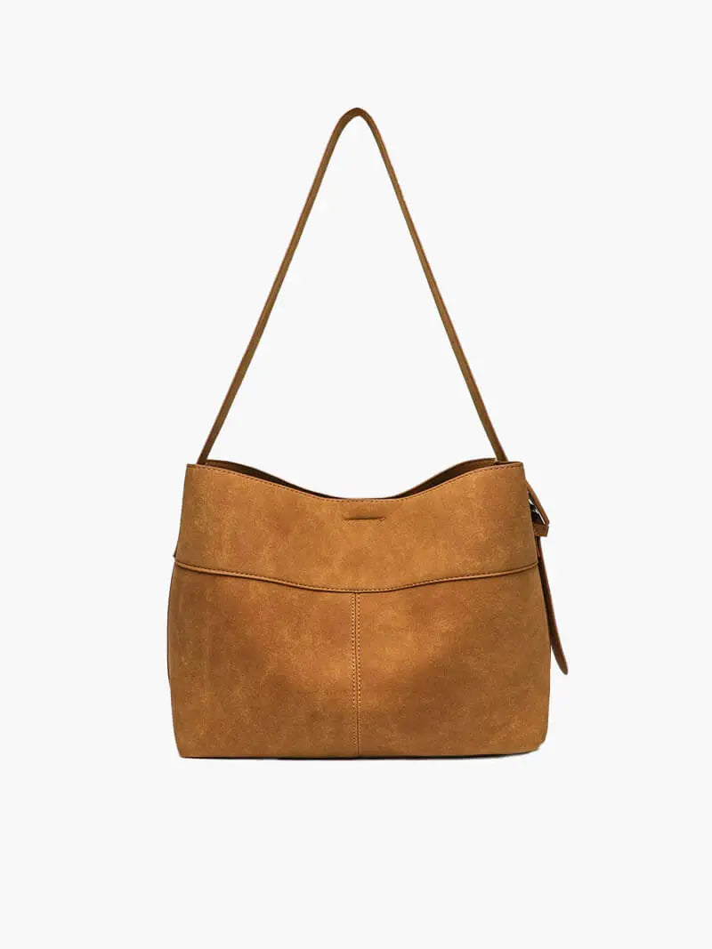 Classic Suede Shoulder Bag – Effortless Style and Practicality