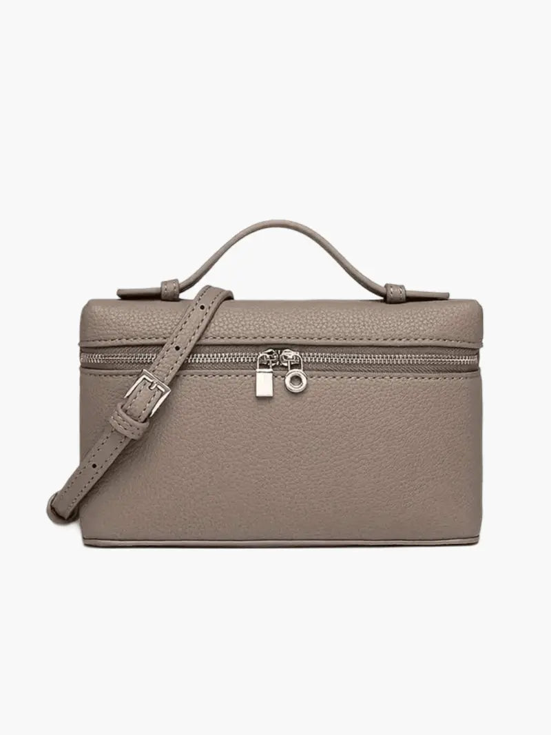 Compact Faux Leather Box Bag – Chic and Functional