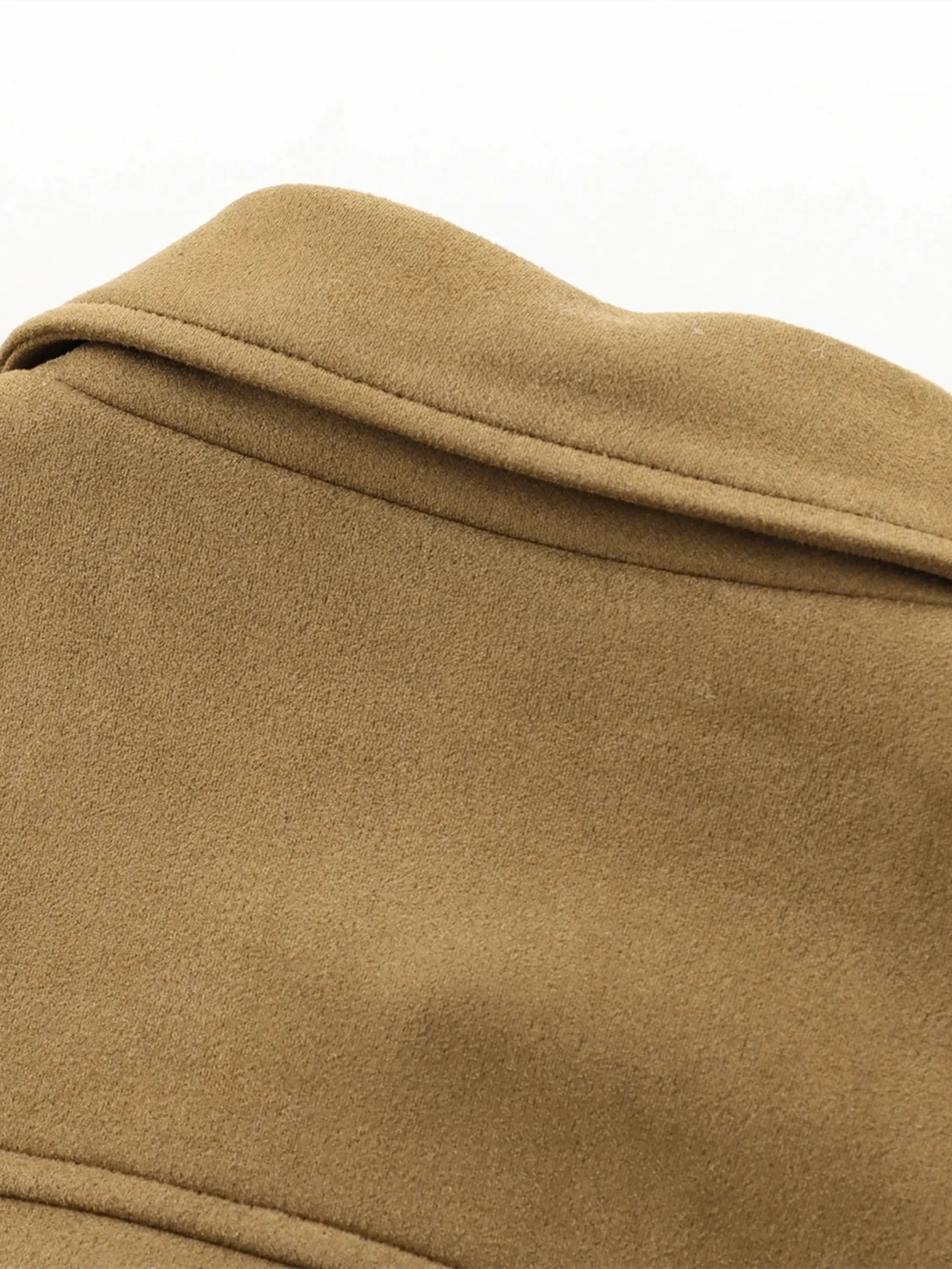 Cropped Wool Blend Jacket