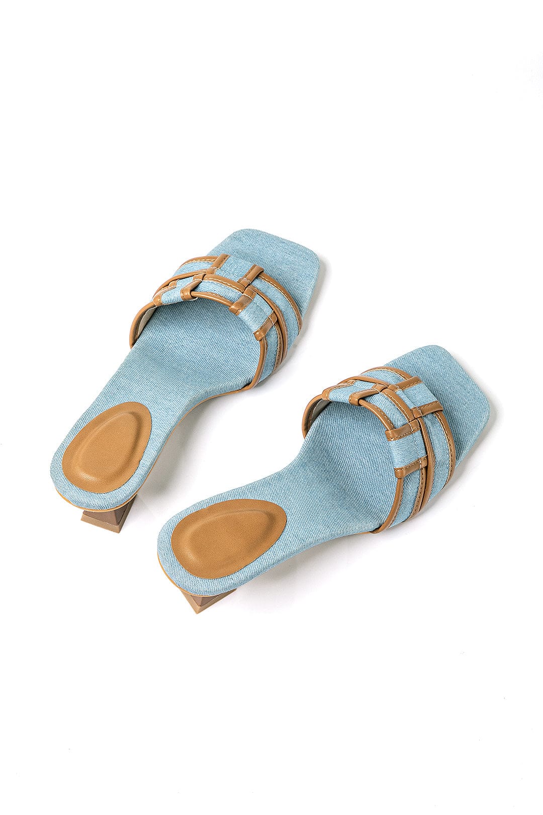 Nova | Trendy Denim Mules with Block Heel Elegance Meets Comfort