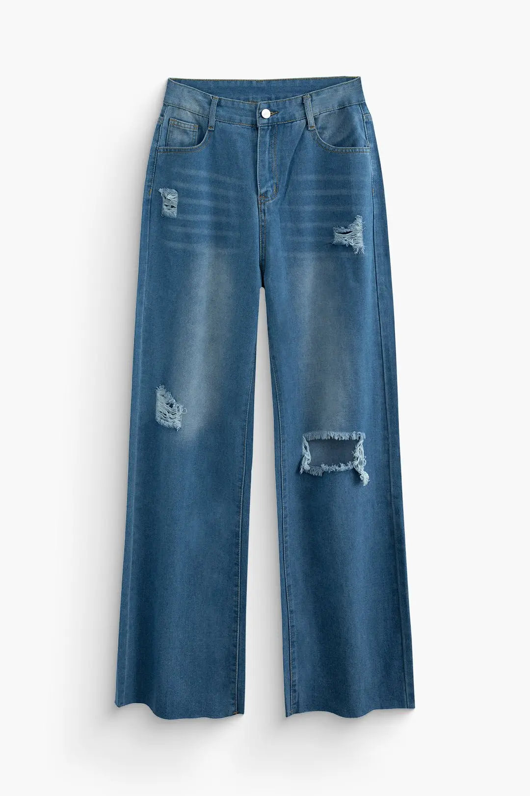 Vintage High-Waisted Wide-Leg Jeans
