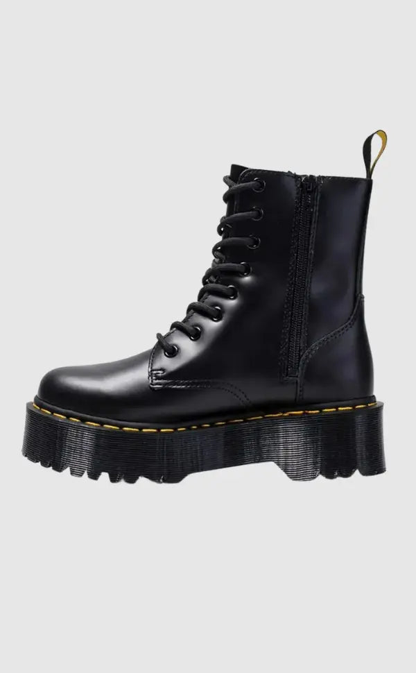 Chunky Platform Combat Boots - Bold and Edgy