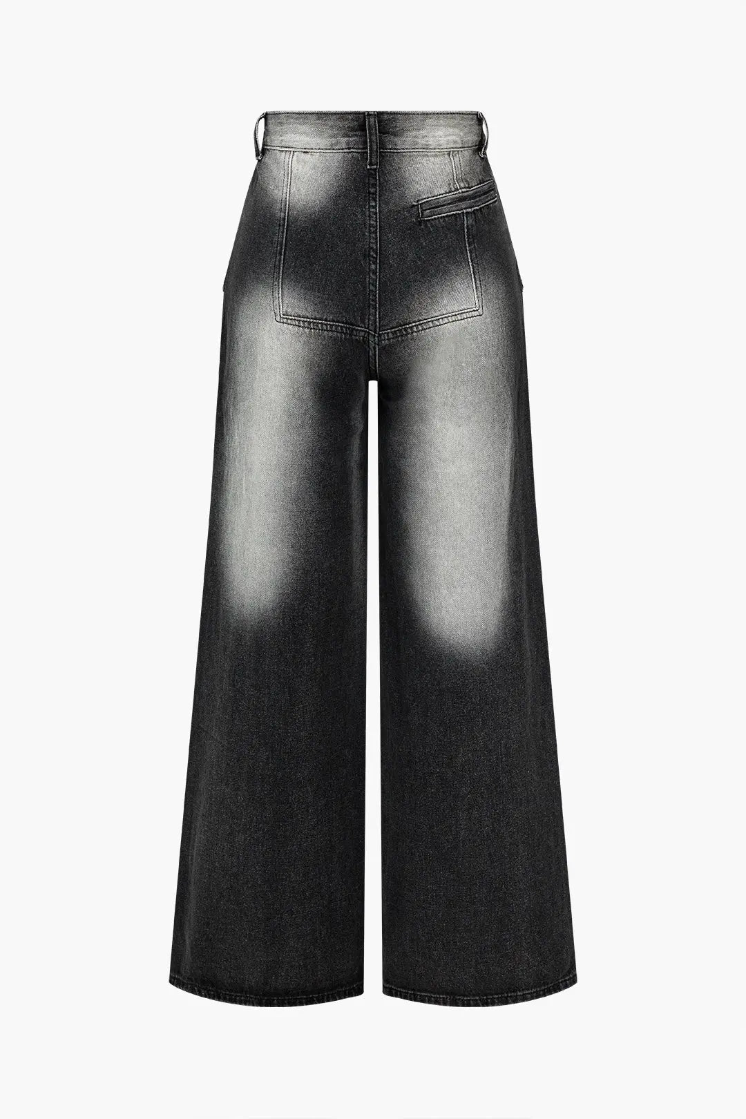 High Waisted Wide Leg - Vintage Black Jeans