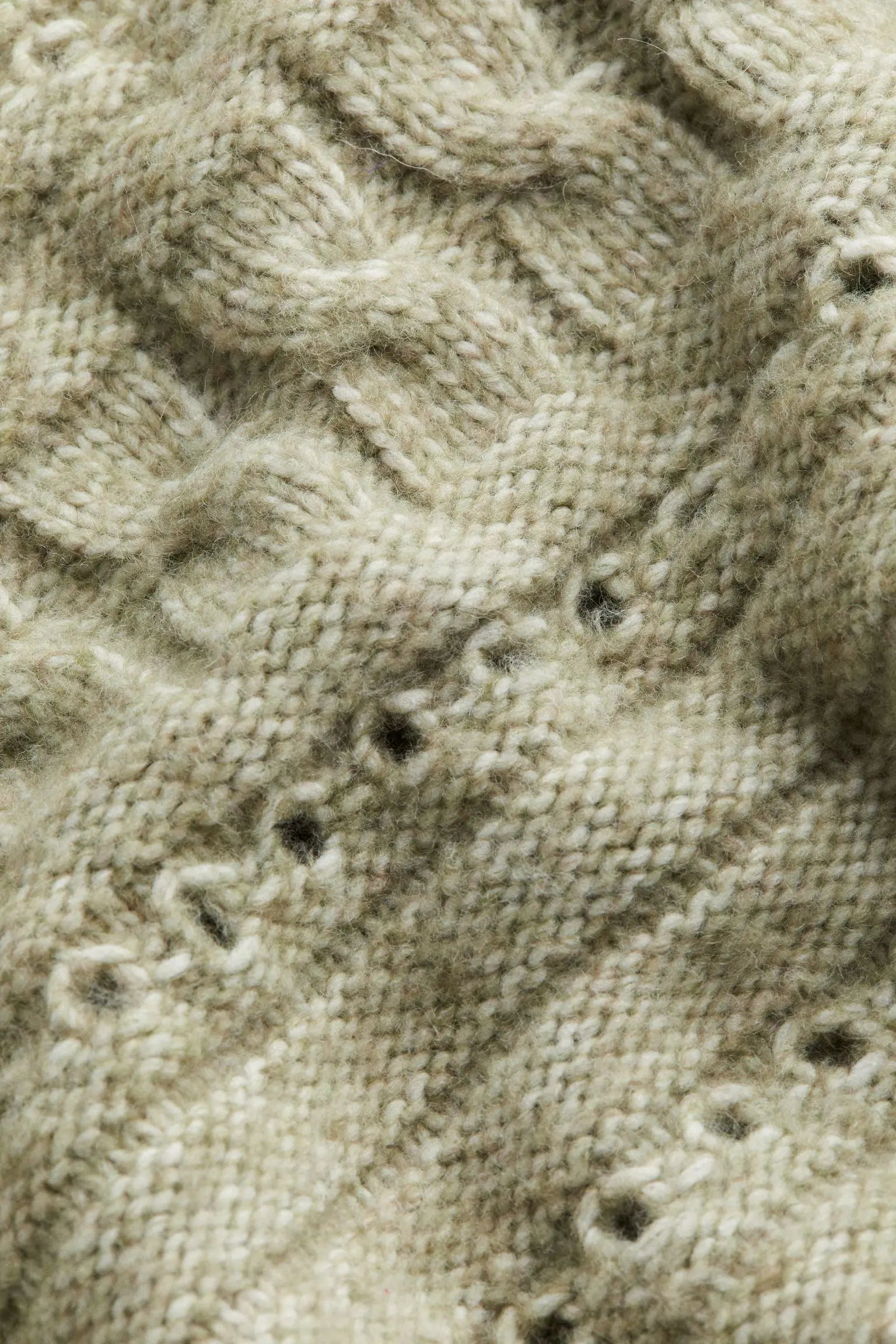 Cable Knit Mock-Neck Sweater