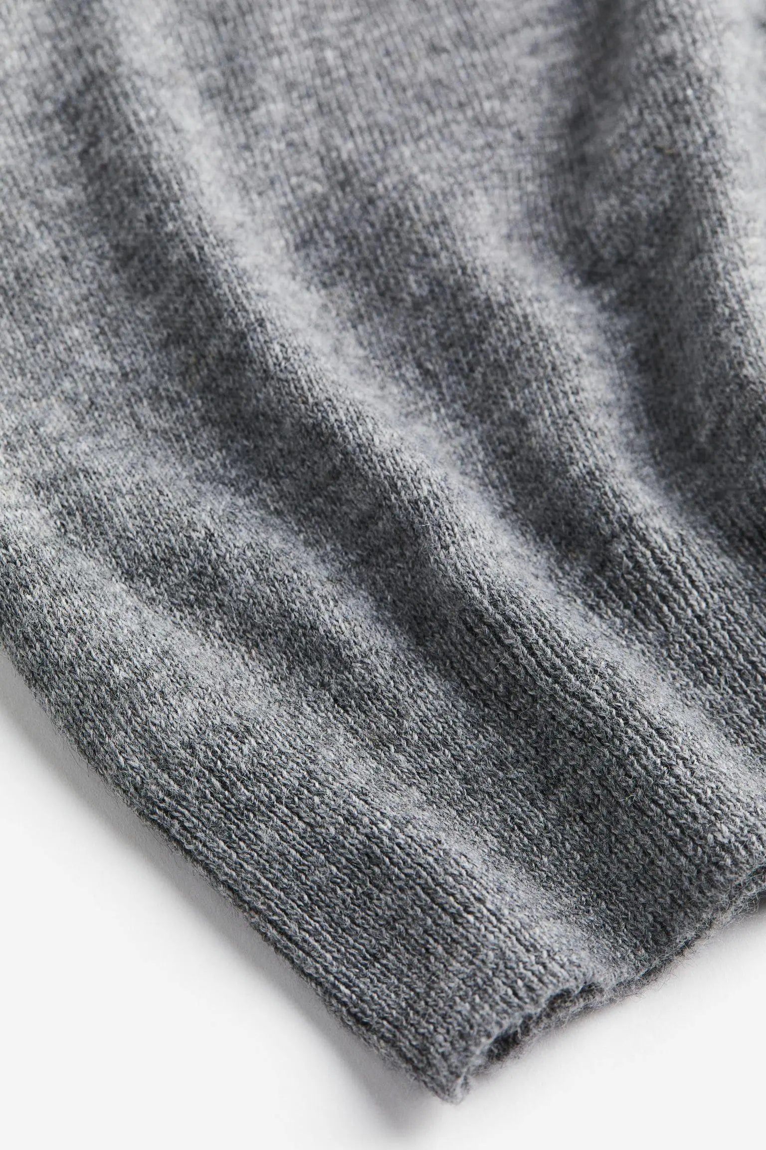 Classic Grey Knit Polo Top