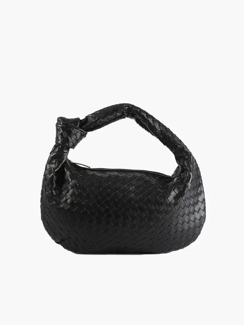 Woven Leather Knot Bag - Medium