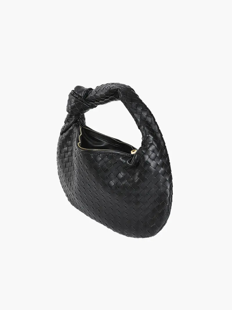 Woven Leather Knot Bag - Medium
