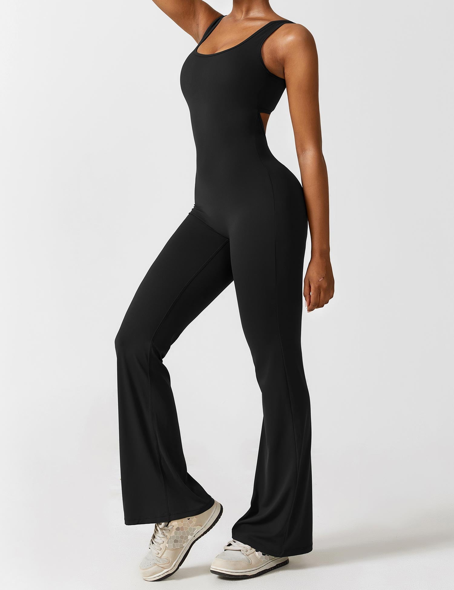 Sienna | Backless Flare Jumpsuit