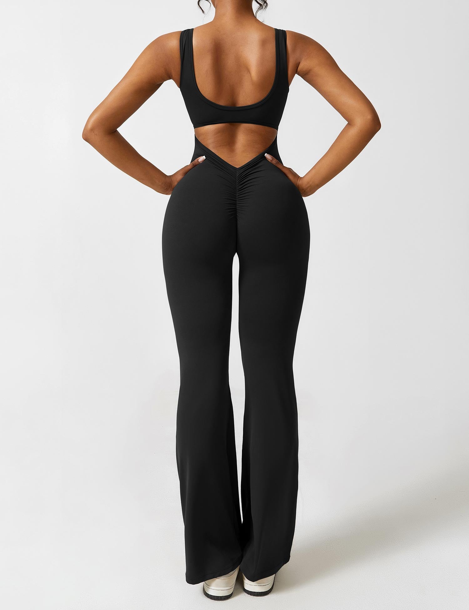 Sienna | Backless Flare Jumpsuit